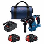 GBH18V-24CK24 18V Brushless Connected SDS-Plus® Bulldog™ 1 in. Rotary Hammer with (2) CORE18V® 8 Ah High Power Batteries