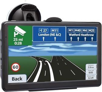 Car GPS Navigation, 2025 Map 7 inch Touch Screen Car GPS, Voice Turn Direction Guidance, Support Speed and Red Light Warning, Install The Latest Map of The United States (Free Update Lifetime Map)