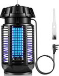 Mosquito Killer, Electric Fly Lamp, 20W UV Light Mosquito Zapper, 360° Indoor and Outdoor Fly Killing Lamp, Easy to Clean, 80m² Coverage, Used to Trap Mosquito in Bedroom Garden Camping Backyard-Black