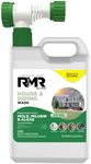 RMR House and Siding Wash - Commercial-Grade Outdoor Stain Remover for Mold, Mildew, and Algae, 64 Ounce Bottle With Hose-End Adapter