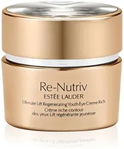 Estée Lauder Re-Nutriv Ultimate Lift Regenerating Youth Eye Cream Rich | Under Eye Cream for Dark Circles & Anti-Aging, 0.5 Ounce