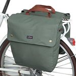 TOURBON Canvas Bike Bags Rear Rack 