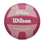 Wilson Volleyball Super Soft Play, Faux leather, Outdoor and indoor volleyball, beach volleyball, Pink