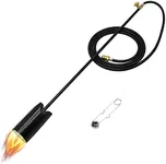 400,000 BTU Propane Weed Burner with 10 FT Hose Adjustable Flame Control Flint Ignitor, Heavy Duty Weed Burner for Propane Tank,Snow Melting, Roofing, Roads etc