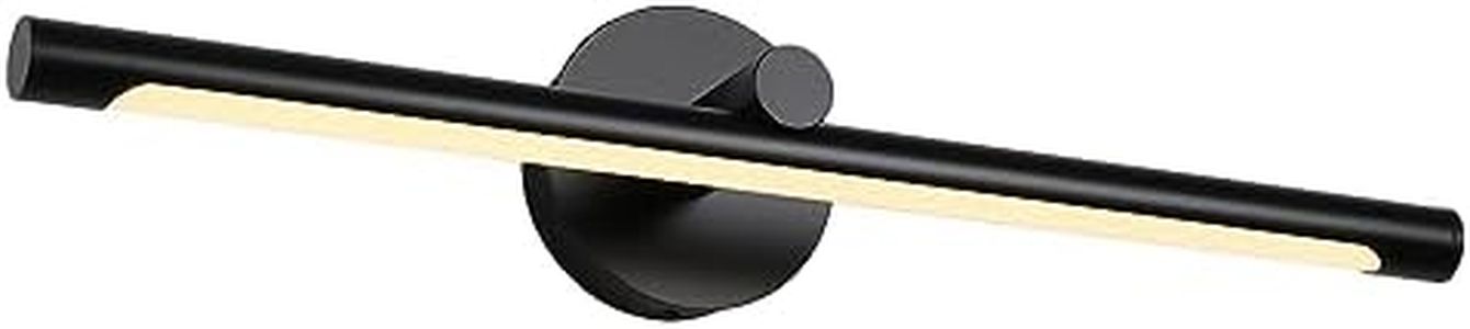 JUSHENG Black Picture Lights for Paintings Dimmable Gallery Light Hardwired LED Wall Art Lighting Display Artwork Lamps 24.21'' Inch 12W 3000K Warm White