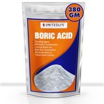 Unitedlys Multi-Purpose Boric Acid Powder for Cockroaches 380 Grams | 100% Pure Cockroach Killer Powder | Exceptional Boric Powder for Carrom | Boric Acid Powder for Rice Preservation