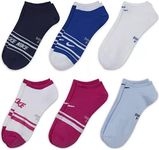 Nike Women`s Everyday Lightweight Training No Show Socks 6 Pack, Multicolor(da4222-903)/P, Medium