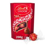 Lindt Lindor Milk Chocolate Truffles Box - Approx 16 balls, 200g - Chocolate Truffles with a Smooth Melting Filling - Gift Present - Birthday, Celebrations, Congratulations, Thank you