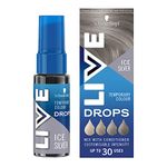 Schwarzkopf LIVE Colour Drops Ice Silver Temporary Hair Dye, 30ml, Hair Colour Drops for Colour that Lasts 2-12 Washes, Silver Hair Dye Drops