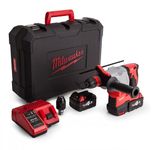 Milwaukee HD18HX402 M18 Heavy Duty SDS Plus 3-Mode Rotary Hammer with Fixtec Chuck