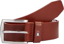 Tommy Hilfiger Men New Denton 3.5 Belt Leather, Brown (Dark Tan), 95