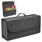 OCEANEVO Car Boot Organizer, Car Trunk Organizer for Storage of Accessories, Tools and Documents - 50 x 24 x 17 Cm - Dark Grey