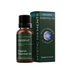 Mystic Moments | Organic Cajeput Essential Oil 10ml - Pure & Natural Oil for Diffusers, Aromatherapy & Massage Blends Vegan GMO Free