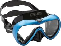 Cressi A1, Black/Blue, Clear Lens