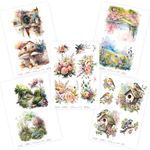 CrafTangles Decoupage Napkin / Tissue / Collage Paper - Combo 6 (Pack of 5)