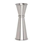 Secura Japanese Style Double Jigger, 304 Stainless Steel Cocktail Jigger, 1oz and 2oz Alcohol Measuring Cup for Bar Home Bartender Party