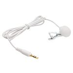 Saramonic White 3.5mm Lavalier with 4.1’ (1.25m) Cable for Wireless Systems, Portable Recorders, Cameras, Blink 500, Blink 500 Pro and More (SR-M1W)