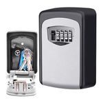 CDC DIGI Lock Key Safe, Wall Mounted Key Box- Combinatin Key Lock Box -Best Outdoor Waterproof and Security Key Lock Box -Key Cabinet Key Safe Box -Great For Elderly Parents Spare House Keys