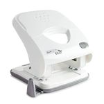 Rapesco 1526 ECO X5-40ps Less Effort 2-Hole Punch, 40 Sheet Capacity, Soft White