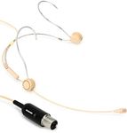 Shure TwinPlex TH53T/O-MTQG Omnidirectional Headset Microphone with TA4F Connector - Tan