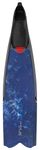 Seac Motus Italian Design Long Blade Fin for Spearfishing and Freediving Fins, Blue Camo - 11-12 | 45/46