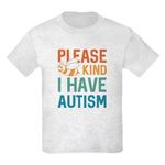 CafePress I Have Autism T Shirt Youth Kids Cotton T-Shirt Ash Gray