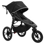 Baby Jogger Summit X3 All-Terrain Jogging Pushchair | Foldable 3-Wheel Exercise Stroller | Midnight Black