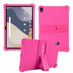 HminSen Case for Walmart ONN 10.1 Tablet Cover Gen 4 2024 Tablet(Model:100135925),Kids Friendly Soft Silicone Adjustable Stand Cover for Onn 10.1 inch Tablet Case 2024 Model Tablet(Rose)