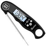 Keelsio Digital Meat Thermometer, Super-Fast Read, Backlight and Calibration Functions. Food Thermometer for Kitchen and Home. BBQ Meat Thermometer. Bath Water Thermometer.