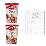 Cake Icing Bundle which Contains Betty Crocker Classic Coffee Icing 400g - Pack of 2 with Grocery List Card