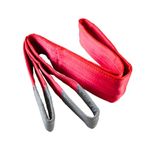 Conclood India Polyester Webbing Sling | Lifting Belt | Red Colour | Use for Handling materials in warehouses & logistics | Lifts & secure heavy loads (5 Ton 2 Meter).