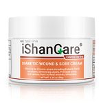 iShanCare® Diabetic Wound Ulcer Cream - First Aid Healing Ointment, Natural Protective Ointment for Leg & Foot Ulcers, Venous Ulcers, Bed Sores, Pressure Sores and Septic Wounds