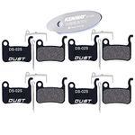 CYCEARTH 4 Pairs Bike Bicycle Disc Brake Pads for Shimano XTR M965 M966 M975, Saint M800, XT M765 M775 M776, SLX M665, LX M585 T665, Hone M601, Deore M535 M595 M596(Semi-Metallic/Sintered Metal)