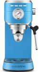 CASABREWS Espresso Machine 20 Bar, Stainless Steel Espresso Maker with Milk Frother Steam Wand, Professional Coffee Machine with 34oz Removable Water Tank, Baby Blue