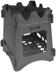 Kuvik Titanium Wood Stove - Ultralight and Compact Stove for Backpacking, Camping, and Survival