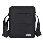 UBAYEE Men's Shoulder Bag with RFID Blocking Pocket (Fits 11 Inch iPad, Tablet), 27 cm, Black