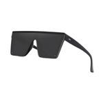 ZARCHE Oversized Square Sunglasses Large Lens Shades Fashion Sun Glasses Women Men (Black)