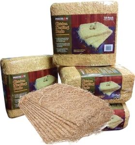 Petmate Precision Pet by Excelsior Nesting Pads Chicken Bedding - 13x13 Inches - Package of 10