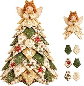Atallit 2026 New 3D DIY Quilted Christmas Tree Kit Patchwork Craft Set