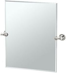 Gatco 4129SM Tavern Small Rectangle Mirror, Polished Nickel