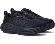 HOKA ONE ONE Men's Running Shoes, Black Monochrome, 9.5