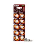 NANFU LR54/189 LR1130 L1131 389 390 AG10 Alkaline Coin Cell Batteries 1.5V 10 Pack