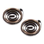 uxcell Drill Press Return Spring, Quill Spring Feed Return Coil Spring Assembly, 2.2Ft Long, 35 x 6 x 0.7mm 2PCS