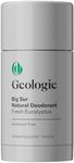 Geologie Big Sur Natural Deodorant | Eucalyptus Scent for Men & Women | Sensitive Skin Safe | Aluminum-Free, Baking Soda-Free, Dermatologist Tested, Vegan, Sulfate-Free, Paraben-Free | (2.6 oz)