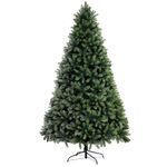 Christmas Tree World | 7ft Artificial Unlit Arbor Ultima | Natural and Realistic Look with Bushy and Luxury Quality PVC Tips | Easy to Assemble and Take Down | 116cm Diameter