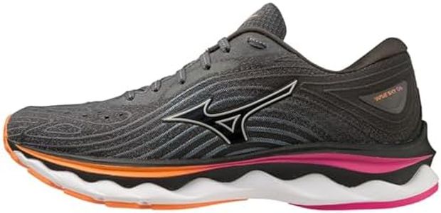 Mizuno Wave Sky 6 Scarpa Running da Strada per Donna Nero Rosa Arancione 37 EU