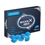 MOODEX Power- Strong & Fast Acting Effect - Panax Ginseng Root Complex, Enhancing Male Stamina & Energy Booster Pills for Men, Harder for Longer, Performance Supplement 10 Tablet