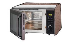 Stylista PVC Microwave Oven Cover for Panasonic 23L NN-CT353BFDG, Sand Pattern Brown