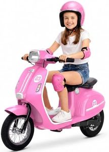 Kids Motorcycle, 2 Wheel Electric Motorcycle for Girls Ages 8-12, 24V Ride on Toys with Music, Story, Headlight, 3 Speed Options, Up to 60min Ride Time, for Riders up to 143 lbs, Easy Assemble, Pink