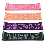 Amonax Resistance Bands Set for Women and Men, Exercise Fitness Home Gym Bands for Legs and Glutes and Arms. Yoga, Pilates Resistant Band Mini Loop Bands, Stretch Band